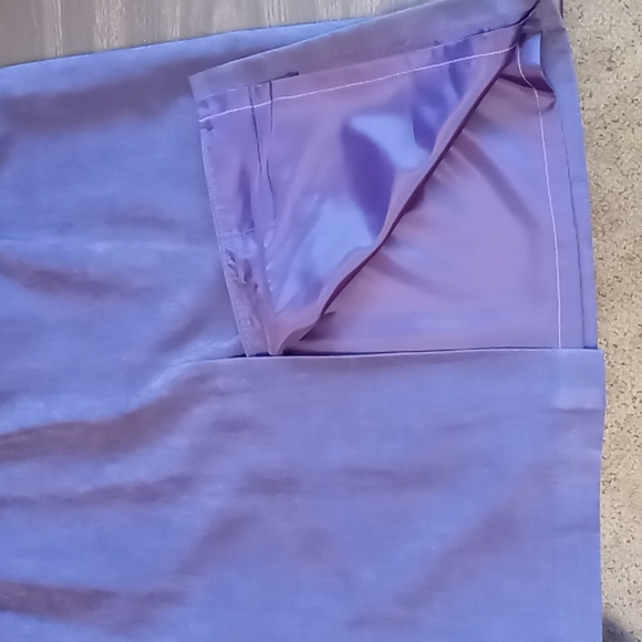 Judith Hart Purple Soft Faux Suede Skirt w Back Slit and Lining Size 12 - Picture 4 of 5